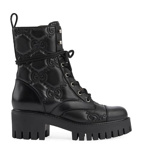 gucci boots back zipper|GUCCI Quilted lace.